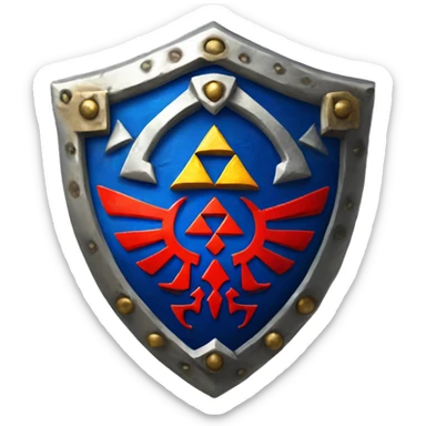 zelda hylian shield sticker