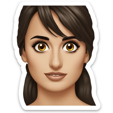 Penelope Cruz dark eyes sticker