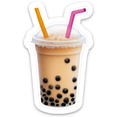 Bubble tea sticker