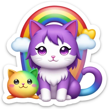 Aphmau toys called meemeows rainbow edition sticker
