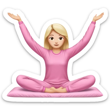{
      "type": "human",
      "look": "pink pyjama lady, long sleeves, stretching arms",
    } sticker