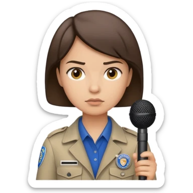 field reporter from News channel sticker