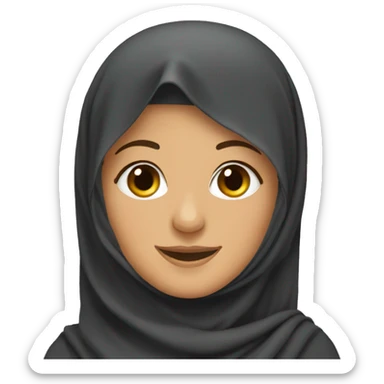 afghan woman with burqa Smiling sticker