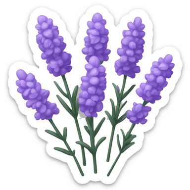 lavender flowers sticker
