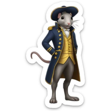 Éric Zemour chevauche  un rat sticker