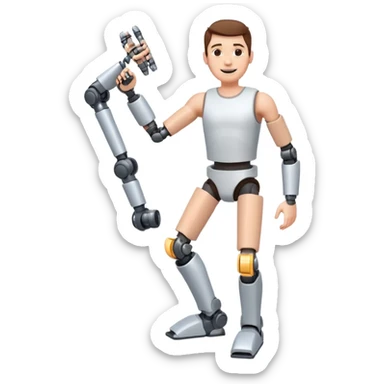 Ich fühle mich fröhlich, weil ich taglich positive Lust habe. Außerdem habe ich gestren Unfall gemacht. Uhhh aber … ich bin stark 💪🏼🦿🦾 sticker