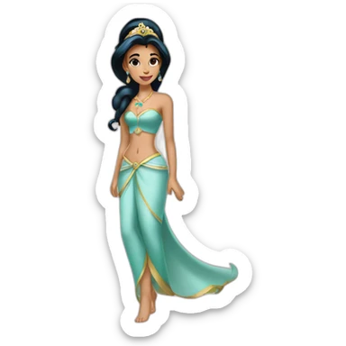 princesse jasmine sticker