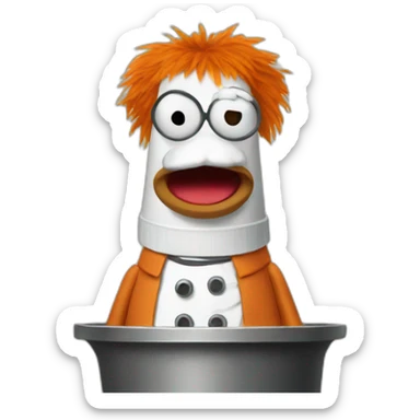 beaker muppet show sticker