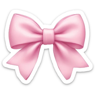 Baby pink bow sticker