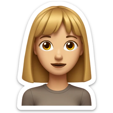 A girl with brown blonde hair bangs her head against a red wall sticker