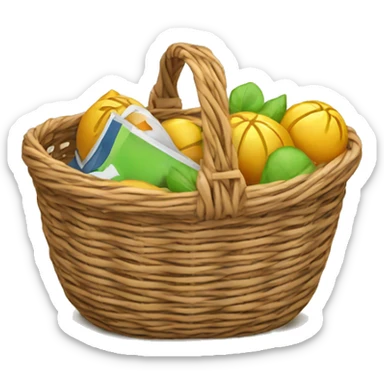 lost and found basket sticker