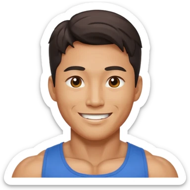 Koreli bir erkek ama çok yakışık lı ve kaslı sticker