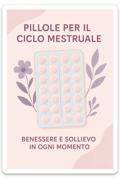 vendita di pillole per ciclo mestruale sticker