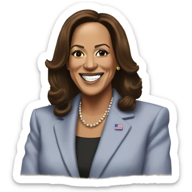 Donald trump winning Kamala Harris  sticker