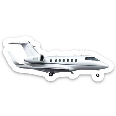 private jet sticker