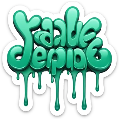 Graffiti words, Jade sticker
