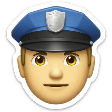 pixel police sticker