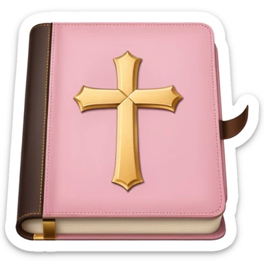 soft pink bible sticker