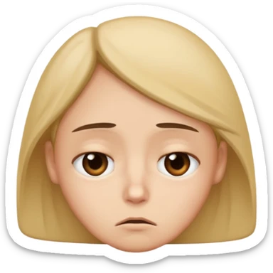 Dull and sleepy  sticker