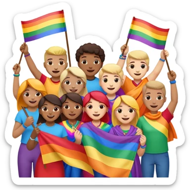 pride charcters sticker