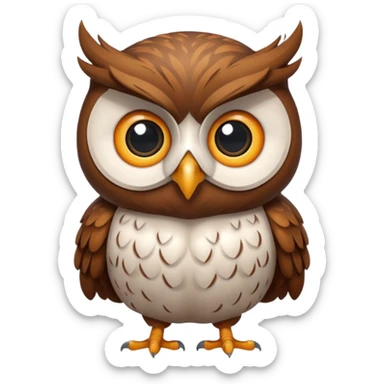 pension mascot owl sticker