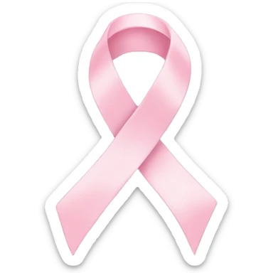 Pastel pink ribbon  sticker