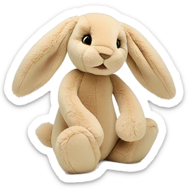 jellycat bashful bunny beige sticker