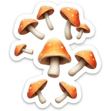 Trippy Mushrooms  sticker