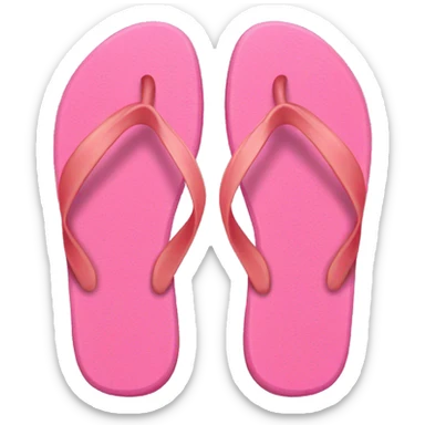 Pink flip flops sticker