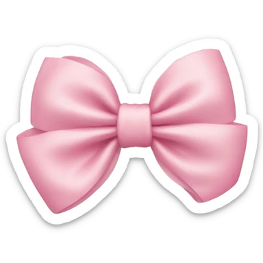 Light pink bow sticker