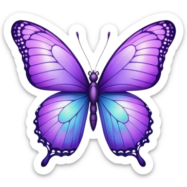 mariposa morada sticker