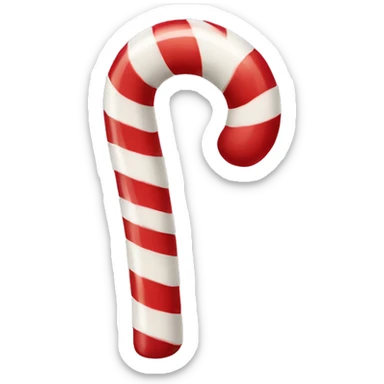Candy cane sticker