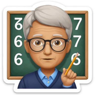 Make a boy of 67  and write 67 sticker