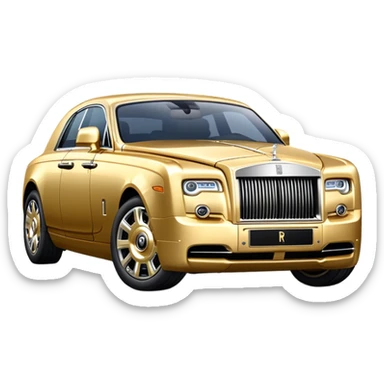 Gold rolls Royce  sticker