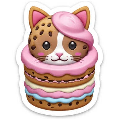 cookie cat sticker