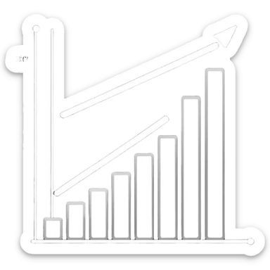 black and white vertical chart sticker