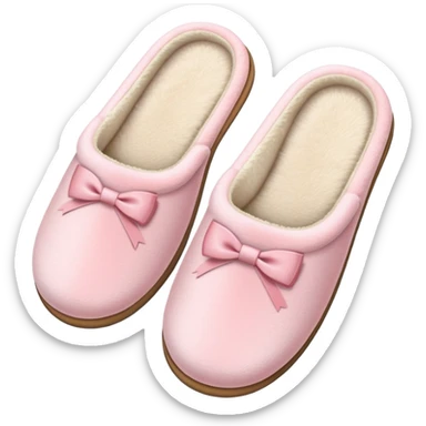 Light pink luxury slippers sticker
