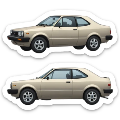 Toyota corolla 124 sticker