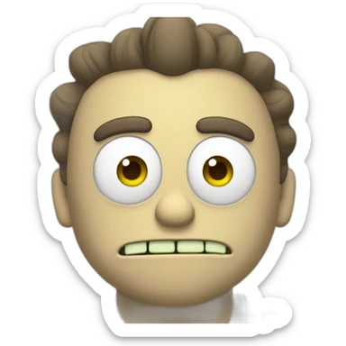 Rick and morty shrek sticker