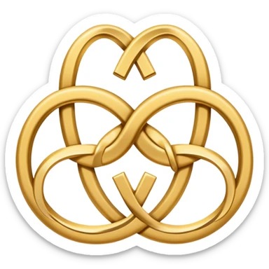 suggestive icon of intertwined male and female symbols referencing the 69 position, no explicit imagery sticker