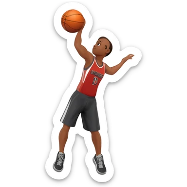 3 point basket sticker