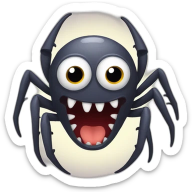 scary spider sticker