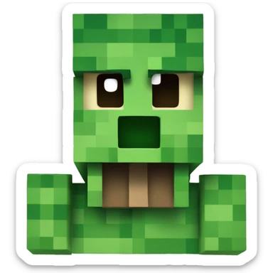 Minecraft creeper sticker