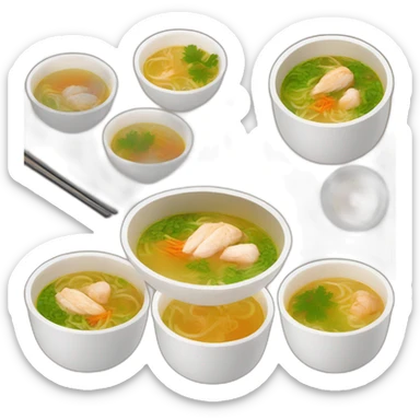 Soupe pho au poulet sticker