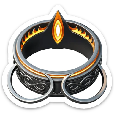 The rings of Sauron  sticker