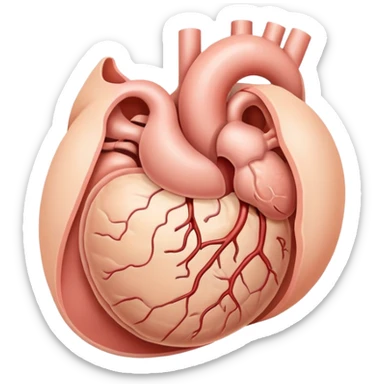 hernia, simple medical illustration sticker