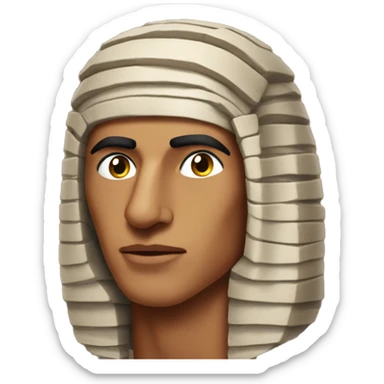 Rishi Sunak ancient Egyptian mummy sticker