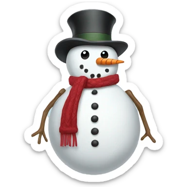 snowman sticker