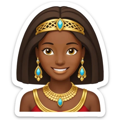 crie um memoji da personagem cléo de nile de monster high sticker