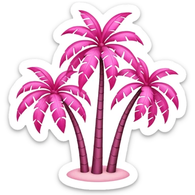 palmeras rosa sticker